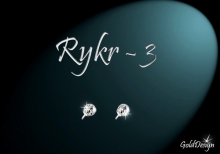 Rykr 3 - nášnice rhodium